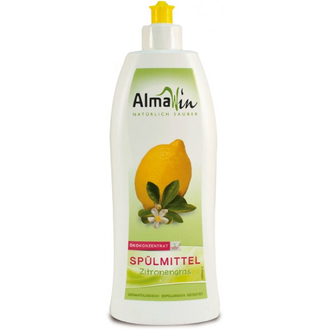 Detergent concentrat de vase cu lemongras 500ml, ecologic - Almawin