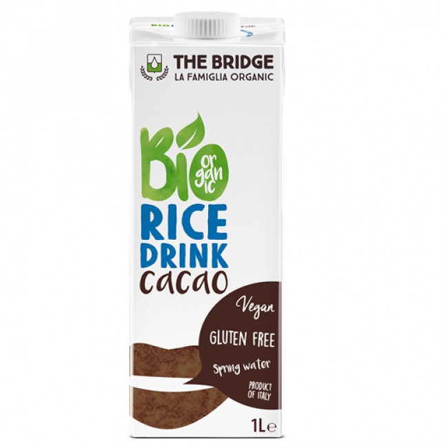Lapte ecologic din orez cu cacao, 1 L