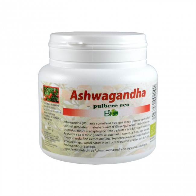 Ashwagandha pudra organica 