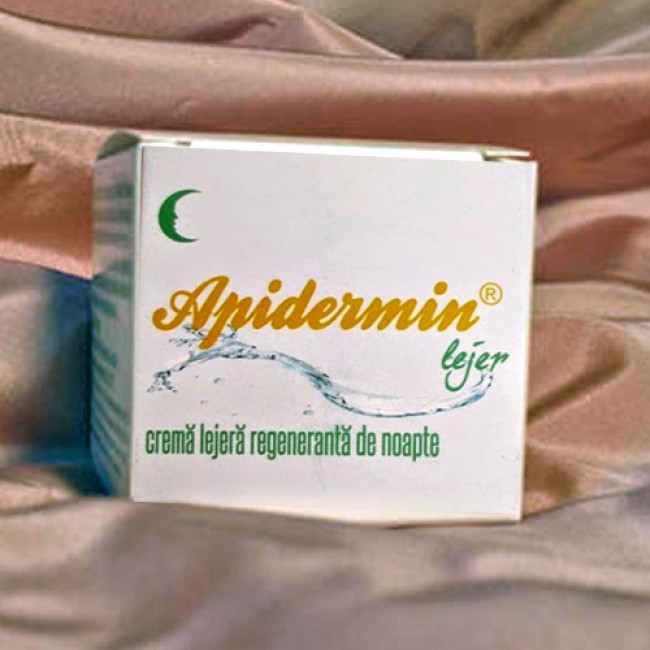 Apidermin Leger - Crema lejera regeneranta de noapte cu laptisor de matca si vitamina A