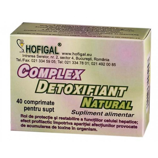 Complex detoxifiant natural 40cpr.